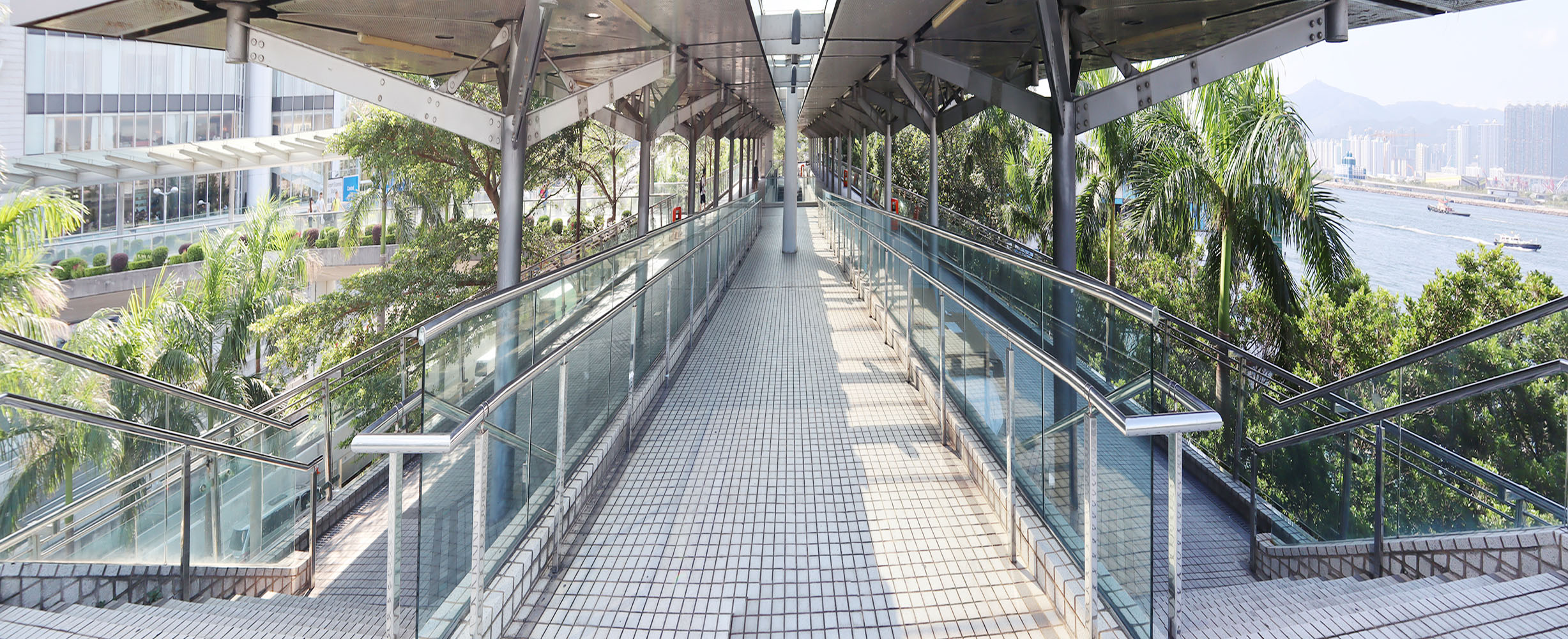 Photo 5: Footbridges HF148 and HF149 (along Piers at Central Reclamation Area)