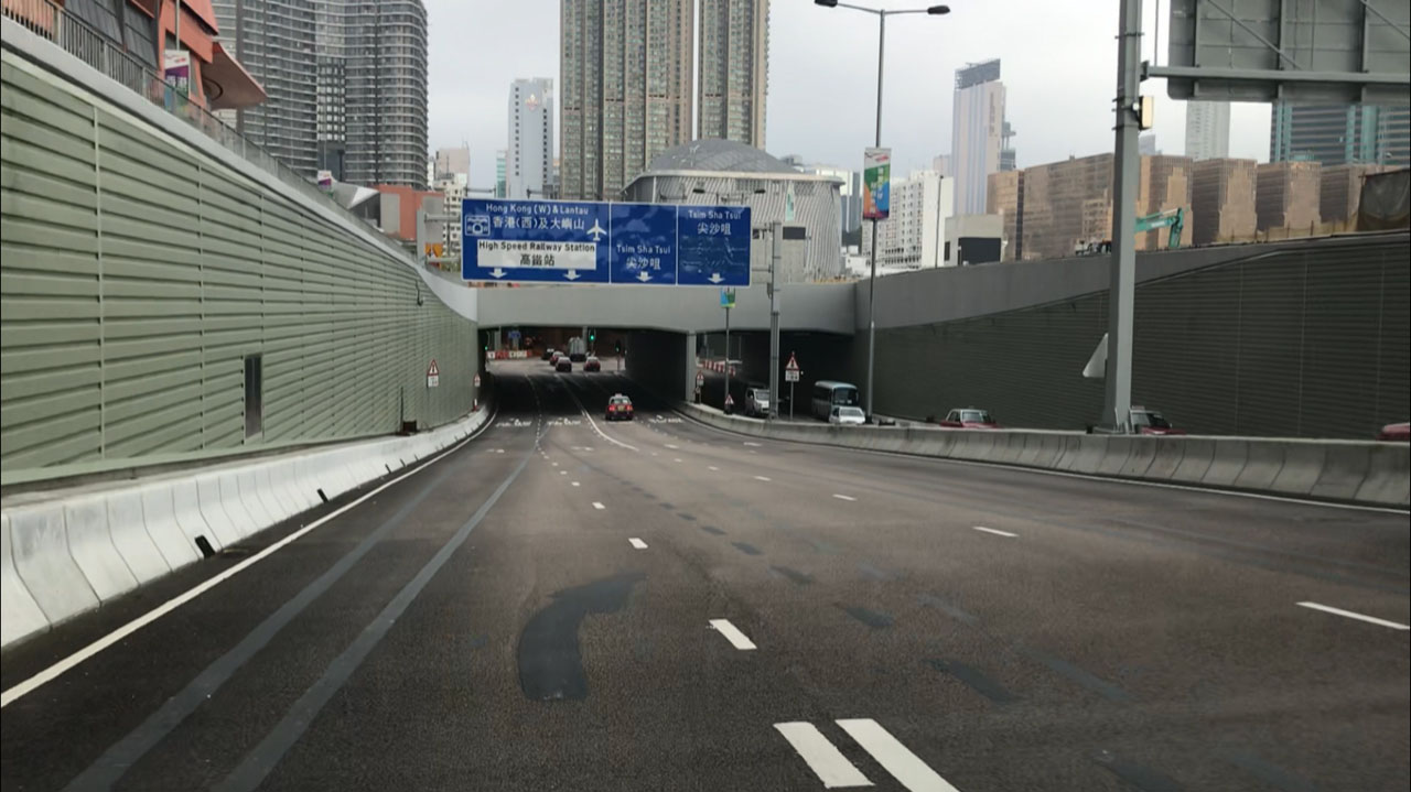 Underpass at the Junction of Austin Road West and Lin Cheung Road